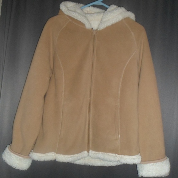 Faded Glory Jackets & Blazers - Hooded Poly Fleece and Sherpa Jacket - NWOT